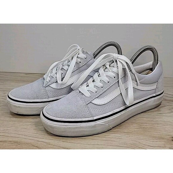 Vans Old Skool Gray Suede & Canvas Low Top Skate Shoes M 4/W 5.5 751505 - Picture 4 of 13
